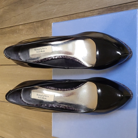 Simply Vera Vera Wang Melrose Heels w/Faux Snakeskin Platform SZ 6.5 NWT - Picture 3 of 13
